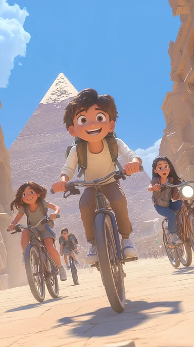 🚲 Pedaleando en el tiempo: Antiguo Egipto - Cuatro primos hallan un secreto prohibido y emprenden una aventura que cambiará sus vidas.