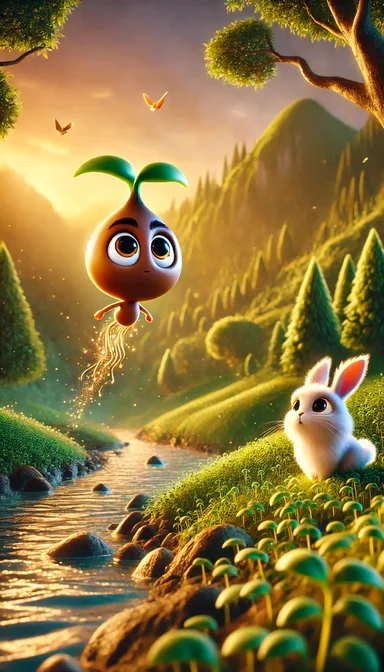 🌱 La semilla aventurera - Una semilla se lanza a una aventura llena de descubrimientos.