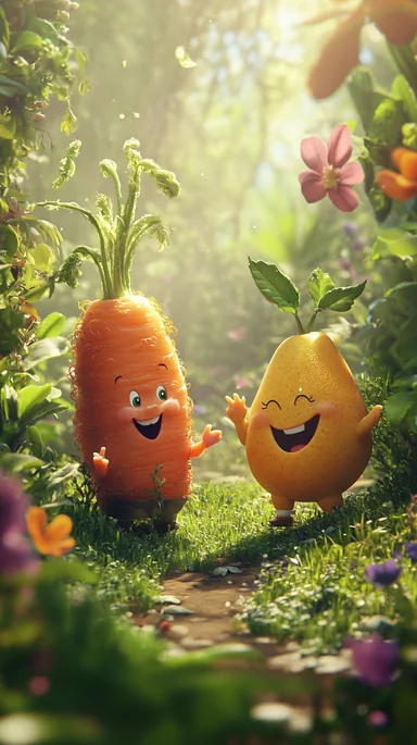 🥭 Un nuevo visitante en el jardín - Un nuevo visitante llega al jardín encantado, pero no todos lo reciben bien. ¿Podrán aprender a convivir?.