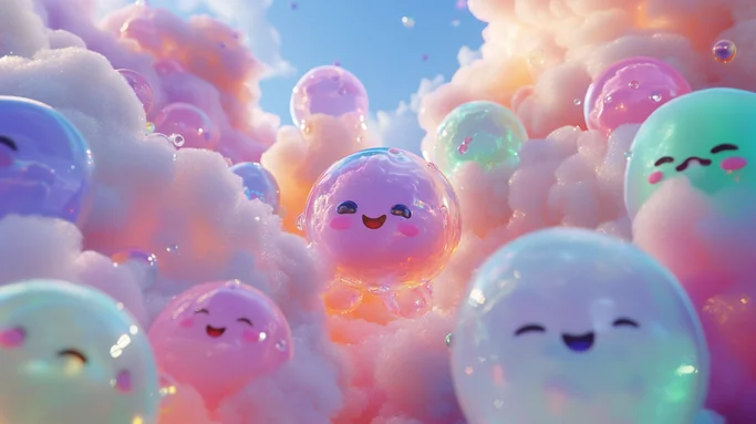 🫧 El misterio de las pompas bailarinas - Un pompílín debe superar su enfado para volver a flotar feliz.