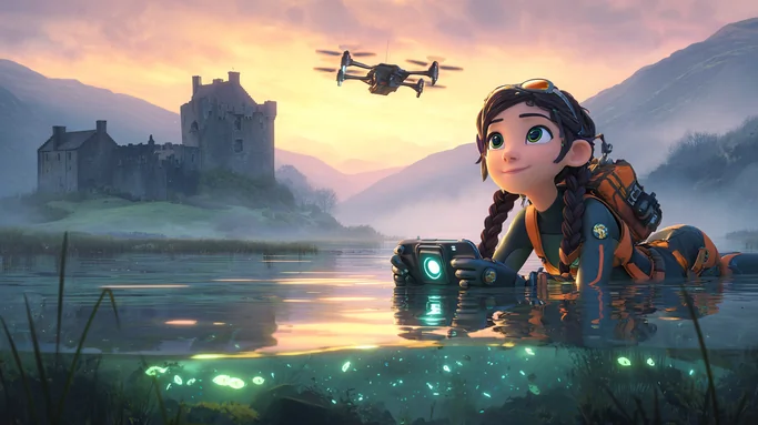 🦕 Misterios bajo lupa: Proyecto Nessie - Una joven investigadora explora el lago Ness en busca de respuestas.