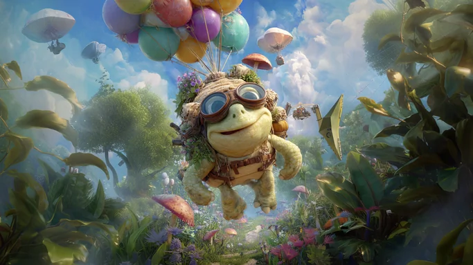 🐢✈️ La tortuga que aprendió a volar - Una tortuga ingeniosa prueba inventos disparatados junto a sus amigos.