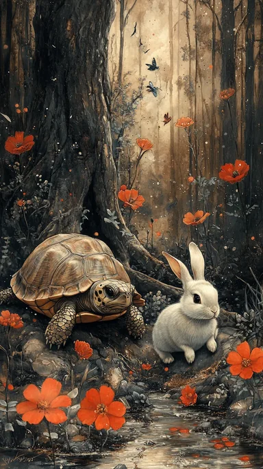 🐢🏁 La liebre y la tortuga - Una carrera inesperada enseña que el esfuerzo y la constancia son claves para lograr grandes cosas.